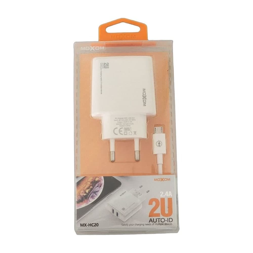 Chargeur MOXOM MX-HC20 2 ports charge rapide