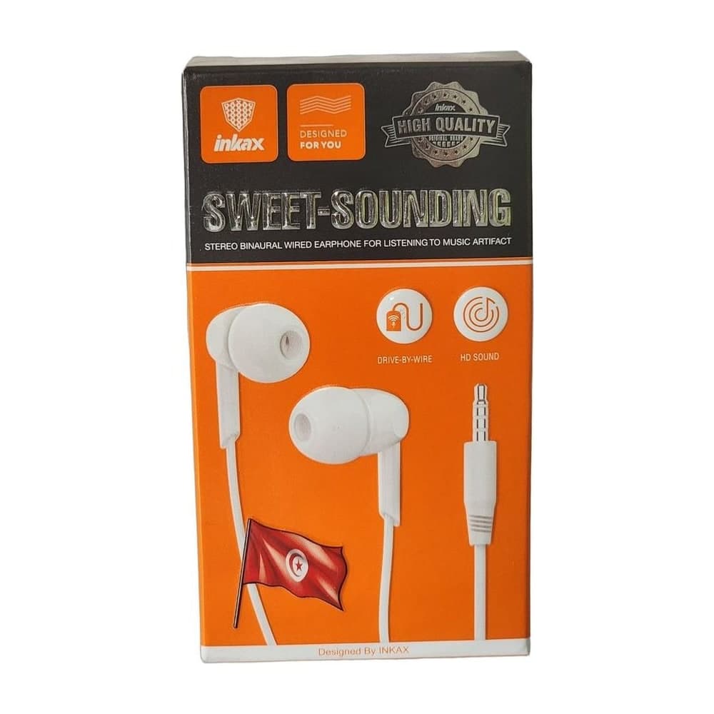 Écouteurs filaires INKAX EA01 Sweet Sounding 1,2 m
