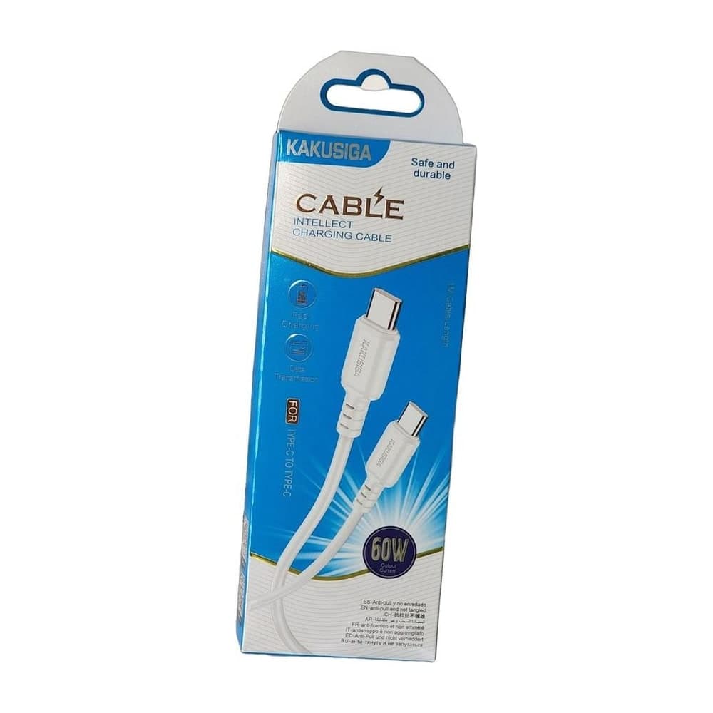 Câble KAKUSIGA Type-C vers Type-C 60W