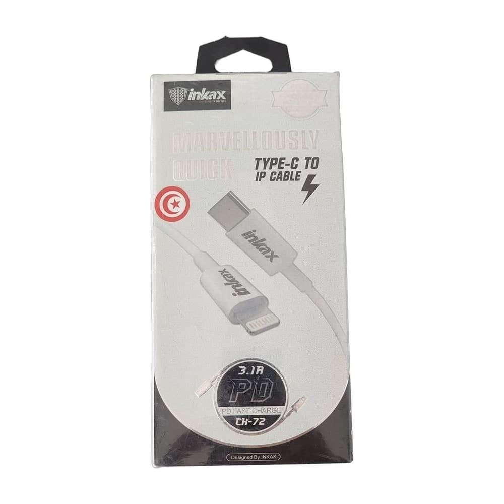 Câble INKAX CK-72 Type-C vers Lightning