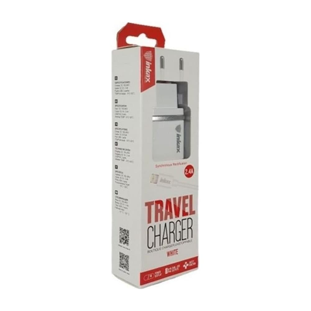 Chargeur INKAX CD-11 + câble Lightning 2.4A